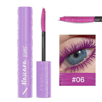 Colorful Silk Mascara Blue Red Black Cream Lengthening Waterproof Long Lasting Colored Thickening Curling Mascara Makeup