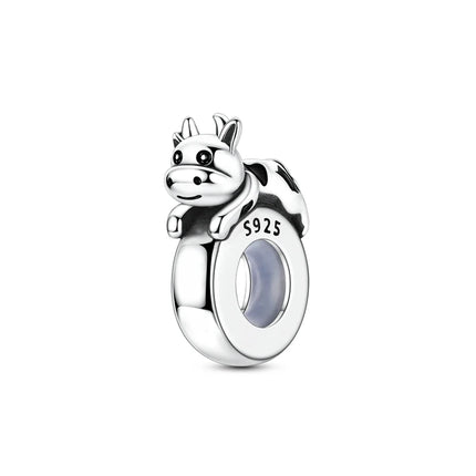 New Original 925 Silver Sterling Charms Beads Pendant Cat Dog Lion Tiger Girl Boy Charms Fit Bracelet Woman Fashion Jewelry Gift