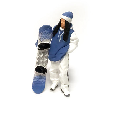 2025 New 1/64 Scale Ice And Snow Athlete Hand Painted Skiing Miniature Model DIY Scene Paired With Holiday Gift Toy Figurine