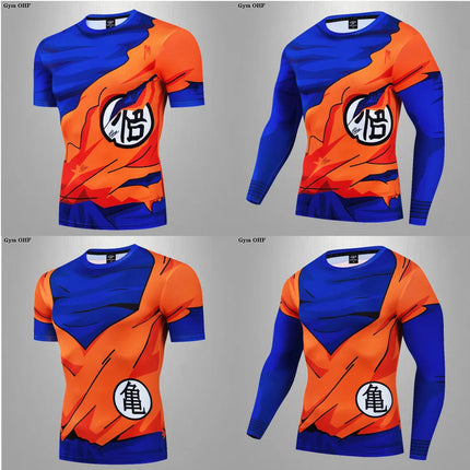 MMA Rashguard Jiu Jitsu Bjj T-Shirt Men Compression Shirts Quick Dry Gym Running Sports Tops Tee Boxing Jersey Mens T Shirt