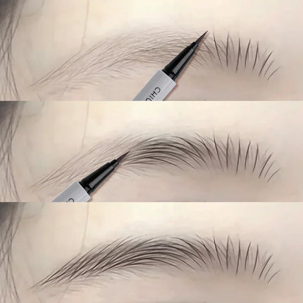 Water Liquid Eyebrow Pencil Waterproof Long Lasting No Blooming Eyeliner Lying Silkworm Ultra Fine Eyebrow Tattoo Pencil Makeup