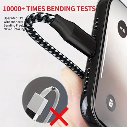 LAIHONEN USB A to USB C cable fast charging Type C charging cable suitable for iPhone 16 15 Pro Max Plus for Samsung Galaxy S24
