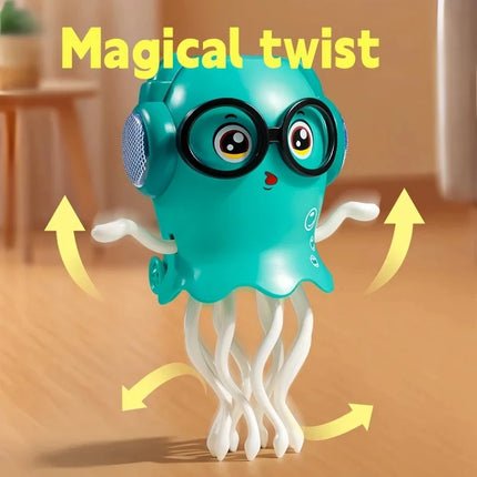 Electric Dancing Jellyfish Toy LED Light Music Interactive Moving Educational Toddler Electronic Pet Toys Cartoon Birthday Gift