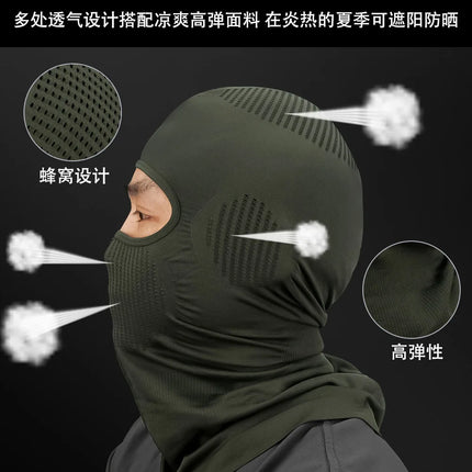 High Elasticity Breathable Balaclava Hat Cycling Full Face Mask Outdoor Sports Ski Motorcycle Mask Scarf Helmet Inner Cap