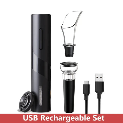 Automatic Electric Wine Openers for Beer USB Rechargeable Beer Bottle Openers Corkscrew Wine Beer Cap Opener Kitchen Accessories