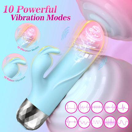 Powerful Rabbit Vibrator for Women Clit Stimulator G Spot Dildo Vibrating Vagina Massager Female Masturbation Sex Toys for Adult