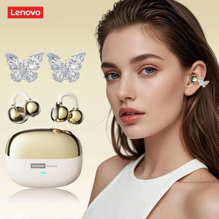 Lenovo LE302 OWS Wireless Earphones Low Latency HD Call Bluetooth HiFi Music Sport Fashion Earbuds Comfortable Ear Clip Headset