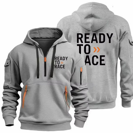 Autumn Men Women Sweatshirt Ready To Race Enduro Cross Motocross Bitumen Bike Tracksuit Pullover Hoodie Loose Streetwear Tops