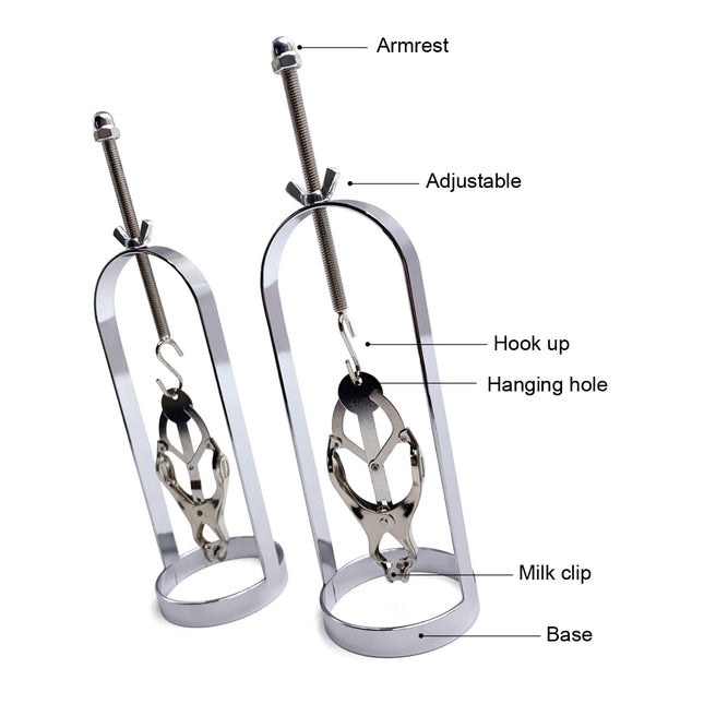 A Pair Of Metal Nipple Clamps For Women Increases Breast Pleasure Couple Flirting Tool BDSM Nipple Stimulator Adult Sex Toys