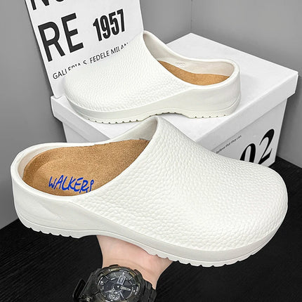 Hotel kitchen non-slip and oil-resistant Chef's shoes Casual flat work safe Men's shoes Breathable and comfortable plus size 47