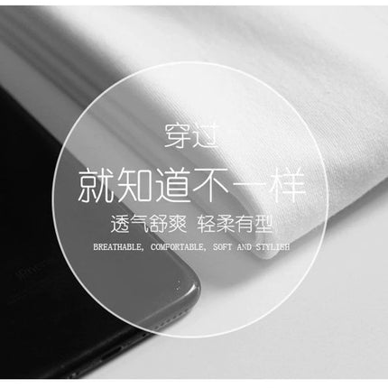 2PCS 100% Cotton Solid T-Shirts Men's and Women's Short Sleeve White Tees Casual Breathable Loose Round Neck T-shirt Couple Tops