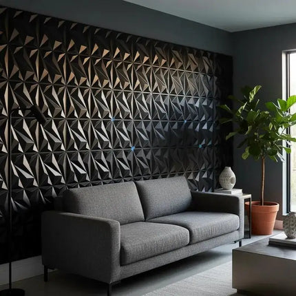 10PCS 30x30cm Wall Sticker 3D Wall Panels Indoor Wall Decoration For Living Room Bedroom Hotel Office Mural Tile-Panel-Mold