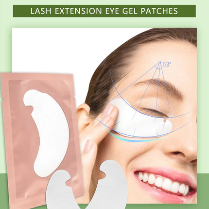 50pairs Eye Pads For Eyelash Extension Hydrogel Patches For Eyelashes U Shaped Gel Pads Lashes Extension Supplies Patches Makeup