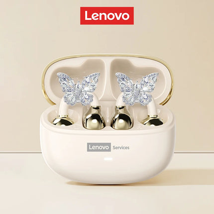 Choice Lenovo LE302 Ear Clip Earbuds with Accessories Wireless Bluetooth 6.0 Sports Music OWS Business Earphones for Girls Gifts