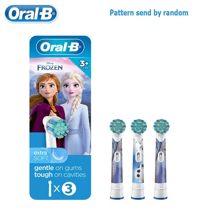 Oral B EB10 Kids Electric Toothbrush Replacement Heads Tiny Round Head Soft Bristle Teeth Cleaning Brush Refill Spiderman Frozen