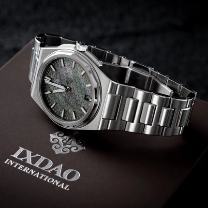 IXDAO Men's 316L Stainless Steel Automatic Mechanical Watch with Sapphire Crystal Luminous MIYOTA 9015 10ATM Waterproof BGW9