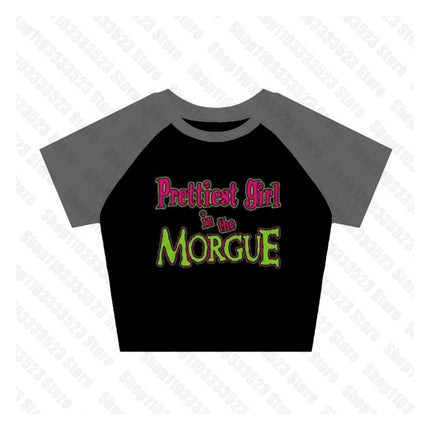 Punk Emo girls Y2K women's clothing Crop Tops Summer 2000s Harajuku Fairy grunge Vest fashion Gothic Letter print Tank tops