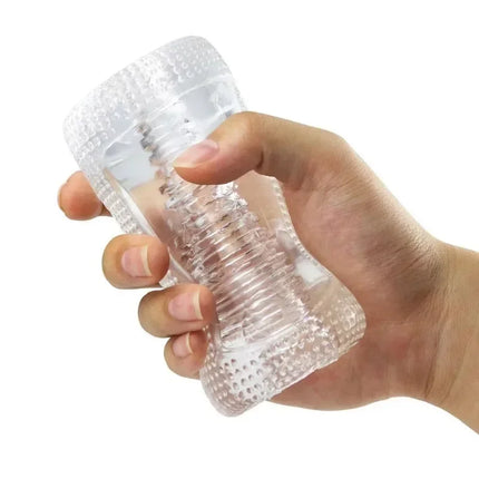 Male Masturbator Cup Soft Pussy Transparent Vagina Adult Goods  Exerciser Transparent Masturbator Cup Adults Sex Toys for men18+