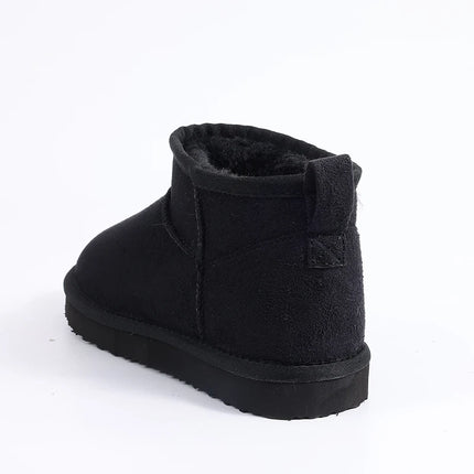Luxury Winter Short Plush Snow Boots Cotton Shoes New Anti-suede Women Boots Casual Flat Nonslip Cotton Boots Mini Fur Boots