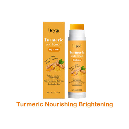 Lip Balm Care Series Lasting Moisturizing Nourishing Lip Care Lemon Turmeric Soothing Tallow Hydrating Balm for Dry Chapped Lips