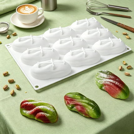 Pistachios Design Silicone Bakeware 1 or 4 or 9-Cell Chocolate Mold Food Grade Mousse Cake Mould Soap Mold Kitchen Dessert Tools