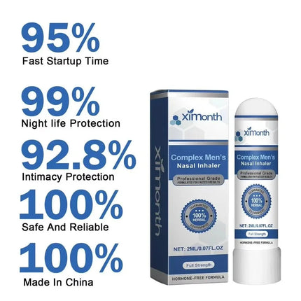 2026 New Men Energy Enhancer Nasal Inhaler Promote Energizing Level Boost Endurance Refreshing Awakening Brain Soothe Fatigue