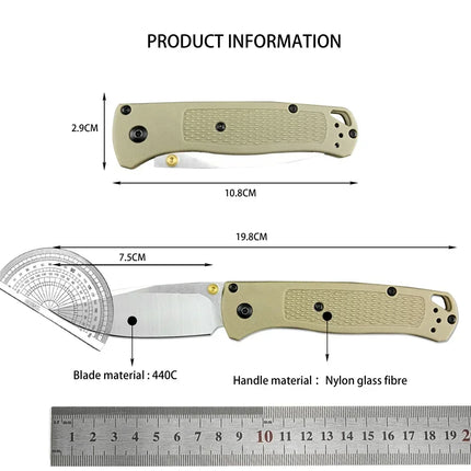 2026 NEW BM 535 Folding Knife Pocket Camping Hiking Outdoor Knife S30V Blade Nylon Glass Fiber Handle EDC