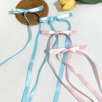 Fashion Bow Ribbon Hair Clips For Women Girls Lace Hairpins Barrettes Set Korean Bow Clips Party Hair Accessories Headwear Gifts