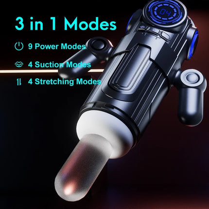 Automatic Male Masturbator Vagina Masturbation Pocket Pussy 7 Sucking & 7 Thrusting & 7 Vibrating Penis Pump Sex Toys for Men