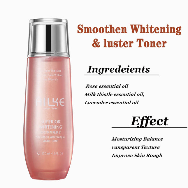 AILKE Rosewater Face Toner, With Vitamin C, Brightening, Cleansing Pores, Moisturizing, Oil Control, Facial Care Cosmetics