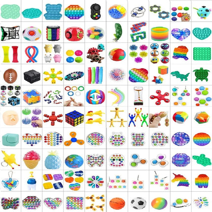 5-50pcs/lot Random Fidget Toys Anti-stress Push Package for Adults and Children Soft Sensory Anti-stress and Decompression Toys