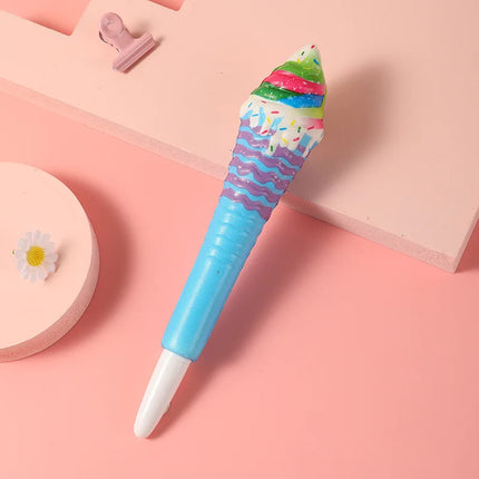 Squishy and Cute Kawaii Pen Kawaii Accessories Cute Girl Pens Animal Fruit Shaped Stress Relief Pens Cute School Supplies