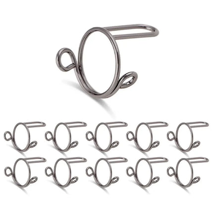 10PCS Nail Rings Fingertip Nail Rings for False Nail Women Girls Phalanx Ring Adjustable Reusable Removable Nail Art Decoration