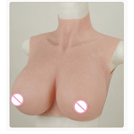 Dokier Realistic Silicone Breast Forms Fake Boobs Tits Shemale Transgender Sissy Drag Queen Crossdresser Breastplates Cosplay