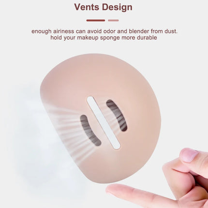 1Pcs Makeup Sponge Holder Eco-Friendly Silicone Multi-hole Beauty Egg Storage Case Travel Protable Cosmetic Puff Holder Box