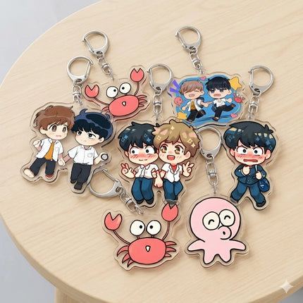Go For It Nakamura Kun Acrylic Keychain Okuto Nakamura Blushing Cute Chibi Anime Bag Pendant Schoolbag Jewelry Keyring Gift