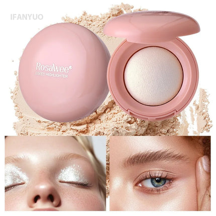 Highgloss Makeup Highlighter Smooth Mashed Potato Texture Highlight Pearlescent Contour Long-lasting Waterproof Body Highlight