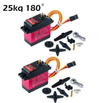 DS3225 25Kg RC Digital Servo 180 270 Degree Waterproof servo high torque Full Metal Gear for DIY Baja Car RC Robotic Arm