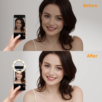 Knob Adjustable Selfie Light 2 Color Temperature Stepless Dimming LED 800mah Portable Rechargeable Fill Light for Photography