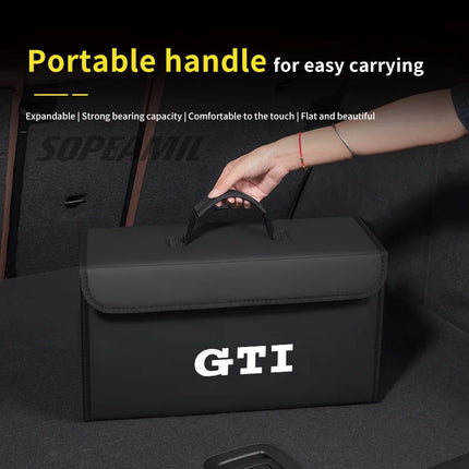 Volkswagen GTI Golf Arteon Tiguan Touareg Passat Polo Scirocco Jeeta CC Polo Car Trunk Storage Box Foldable Stowing Tidying Bag
