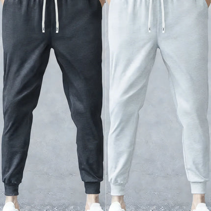 2-Pack Men Trousers Sports Pants Casual Summer Man Clothing Sweatpants Spring 2026 Light Weight Men's Adult Y2k Black Trousers