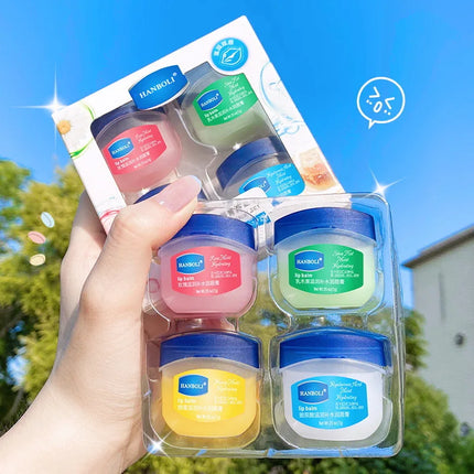 4/6PCS Lip Balm Lip Oil Set Hydrating Moisturizing Lip Mask Kit Winter Lip Care Oil Lipstick Base