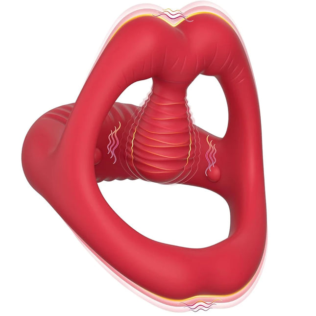 Vibrating Cock Ring Penis Ring for Men Ejaculation Delay Penis Perineum Stimulator Adult Goods Adult Goods Sex Toy for Men