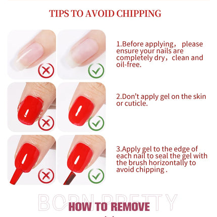 BORN PRETTY 15ml Clear Non Stick Hand Extension Gel 3D Shaping Sculpting Carving Nail Art Solid Hard Gel for Fake Nail