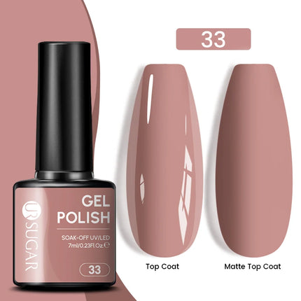 UR SUGAR 7.5ml Dark Wine Red Nail Gel Polish Autumn Gel Paint Nail Art Semi Permanent Nail Art Manicure Soak Off LED UV Nail Gel