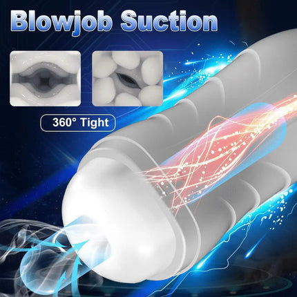 Men Automatic Sucking Masturbator Cup 10 Mode Deep Throat Blowjob Penis Stimulator Pocket Pussy Dicks Trainer Adult Male Sex Toy