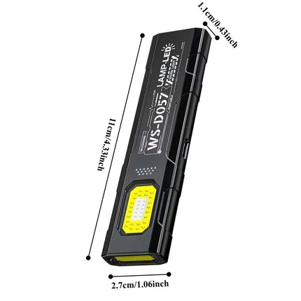 LED Keychain Flashlight Rechargeable 550LM Portable Mini Torch Pocket Lantern Flood Work Light With Magnet For Emergency Using