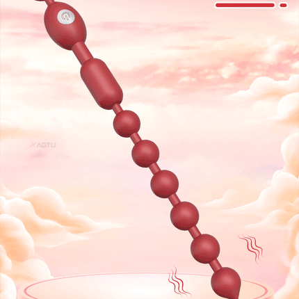 Anal Beads Vibrator Butt Plug Silicone 9 Vibration Modes Anal Plug Vibrating Sex Toys Bullet Vibrator for Men Women Couples
