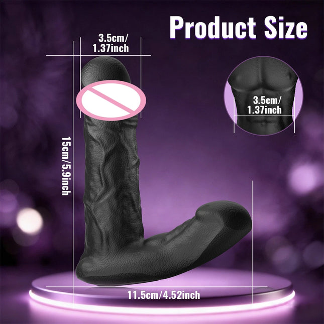 Realistic Dildo Vibrator Telescopic Thrusting Anal Butt Plug Expansion Prostate Massager Adult Sex Toys for Men Women Remote