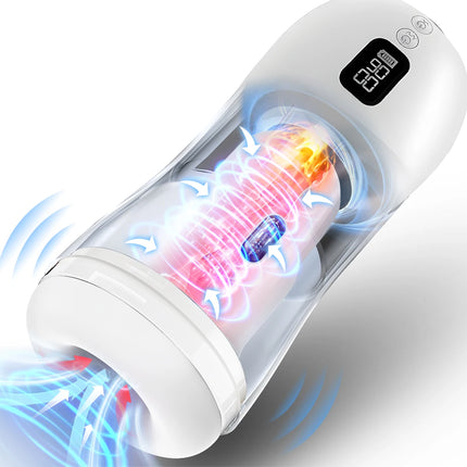 Automatic Male Sucking Mastubator Vibration Blowjob Vagina Machine Masturbation Cup for Men Sex Toys Adult Goods Masturbate 18+